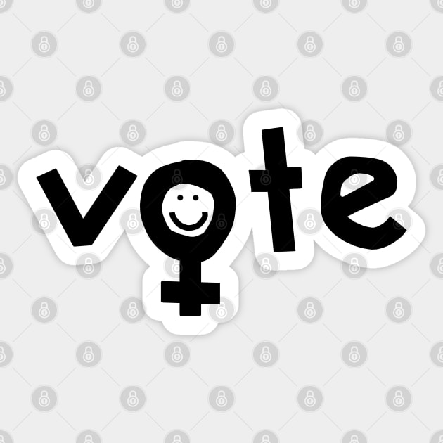 Kamala Harris Says Women Vote Outline Sticker by ellenhenryart